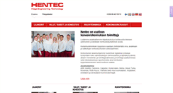 Desktop Screenshot of hentec.fi