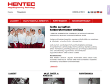 Tablet Screenshot of hentec.fi